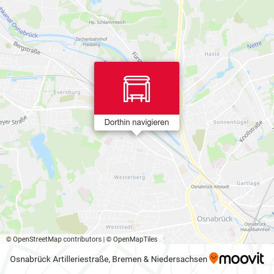 Osnabrück Artilleriestraße Karte