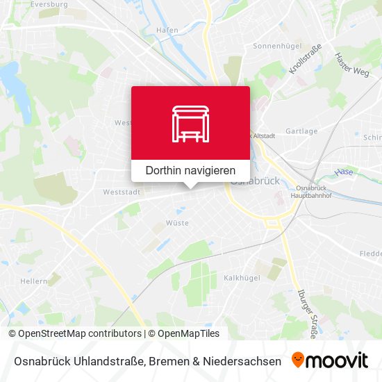Osnabrück Uhlandstraße Karte
