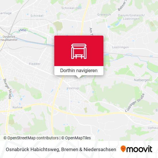 Osnabrück Habichtsweg Karte