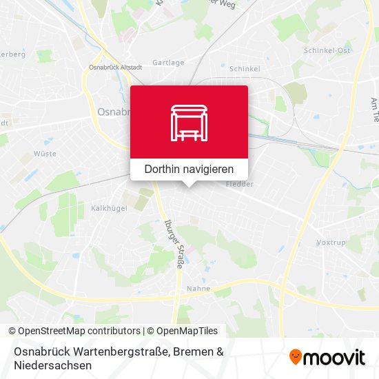Osnabrück Wartenbergstraße Karte