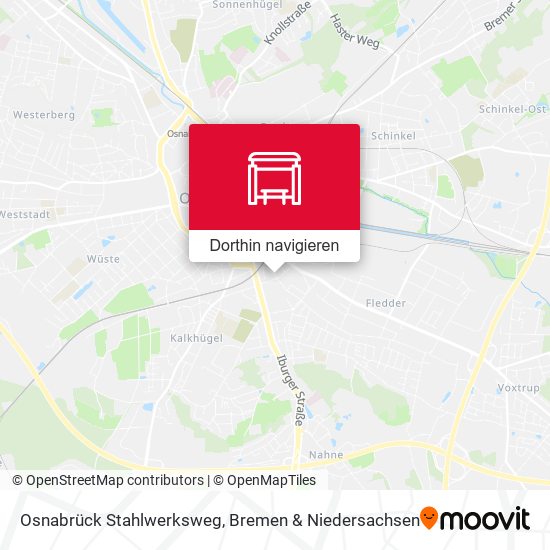 Osnabrück Stahlwerksweg Karte