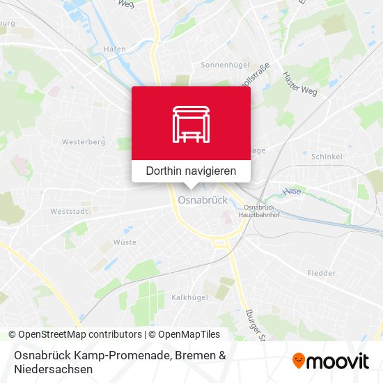 Osnabrück Kamp-Promenade Karte