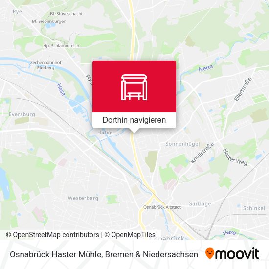 Osnabrück Haster Mühle Karte