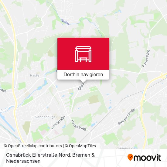Osnabrück Ellerstraße-Nord Karte