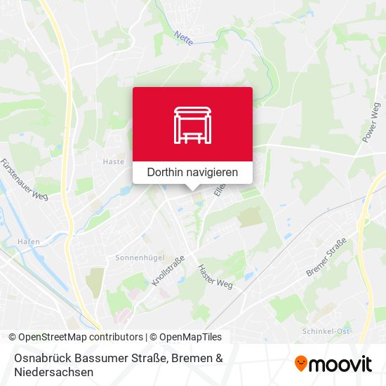 Osnabrück Bassumer Straße Karte