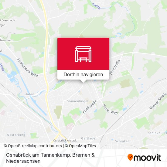 Osnabrück am Tannenkamp Karte