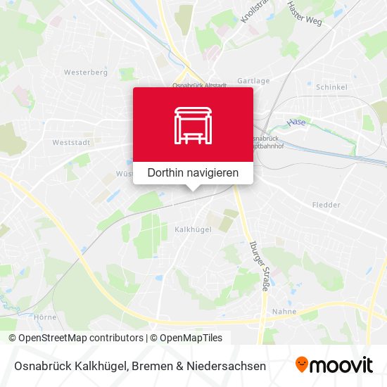 Osnabrück Kalkhügel Karte