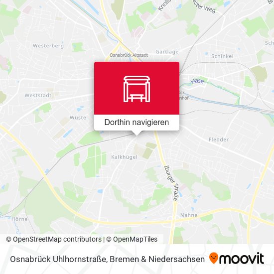 Osnabrück Uhlhornstraße Karte