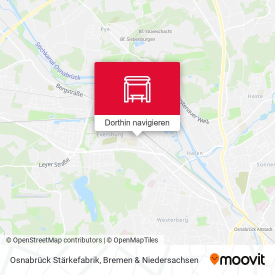 Osnabrück Stärkefabrik Karte