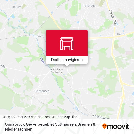 Osnabrück Gewerbegebiet Sutthausen Karte