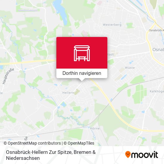 Osnabrück-Hellern Zur Spitze Karte