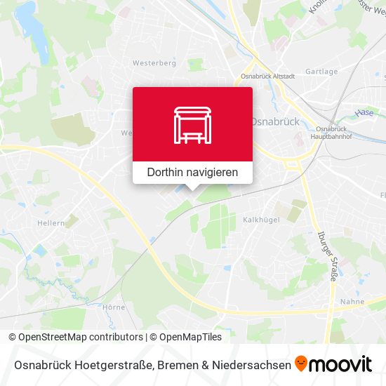 Osnabrück Hoetgerstraße Karte