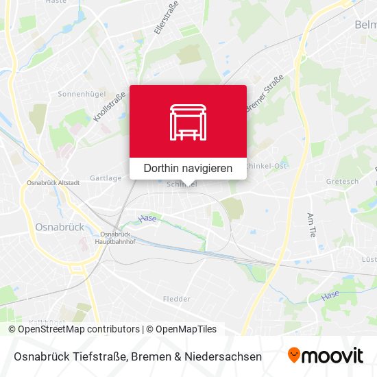 Osnabrück Tiefstraße Karte