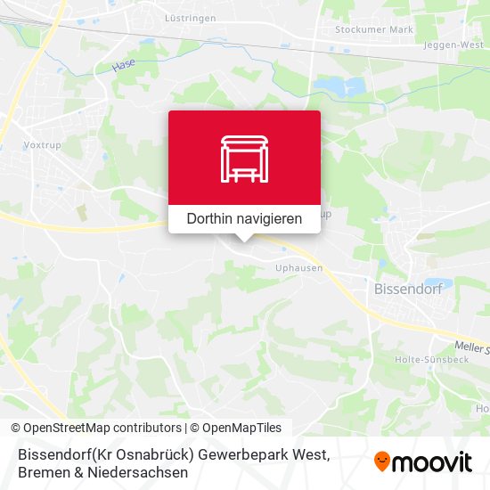 Bissendorf(Kr Osnabrück) Gewerbepark West Karte