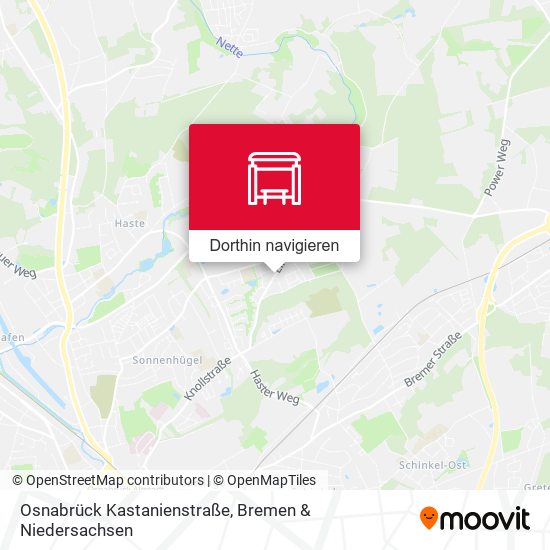 Osnabrück Kastanienstraße Karte
