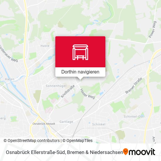 Osnabrück Ellerstraße-Süd Karte