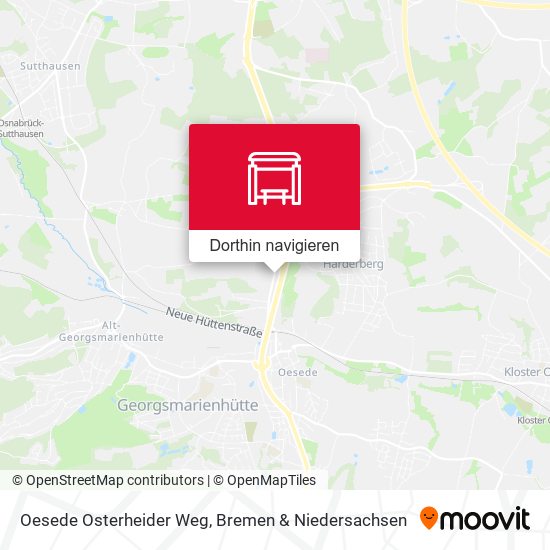 Oesede Osterheider Weg Karte