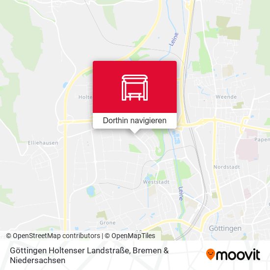 Göttingen Holtenser Landstraße Karte