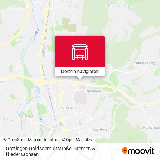 Göttingen Goldschmidtstraße Karte