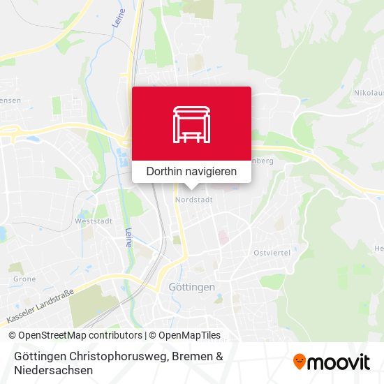 Göttingen Christophorusweg Karte
