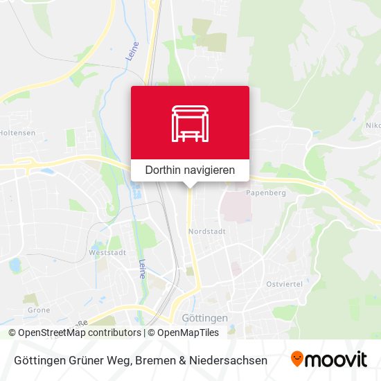 Göttingen Grüner Weg Karte