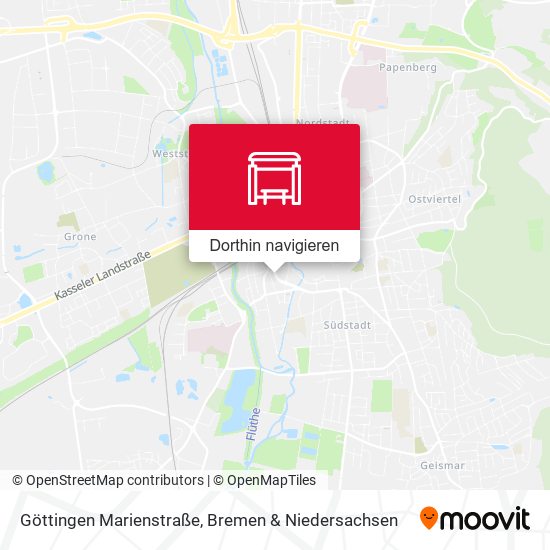 Göttingen Marienstraße Karte