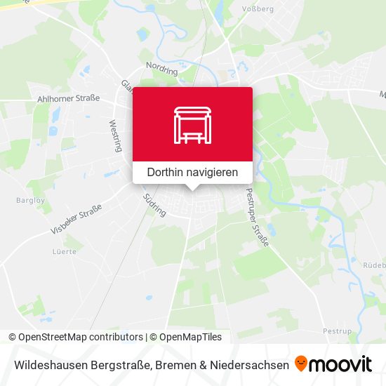 Wildeshausen Bergstraße Karte