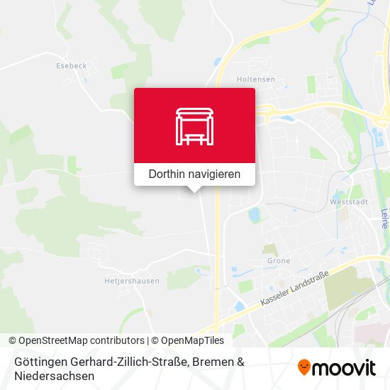 Göttingen Gerhard-Zillich-Straße Karte