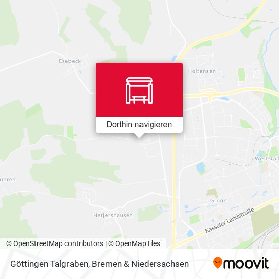 Göttingen Talgraben Karte