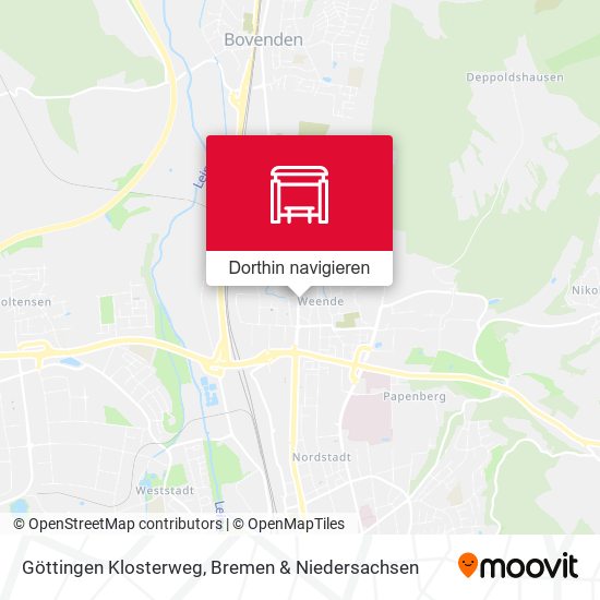 Göttingen Klosterweg Karte