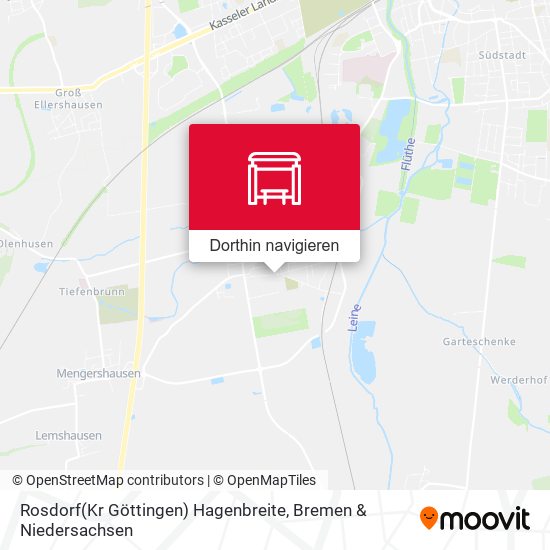 Rosdorf(Kr Göttingen) Hagenbreite Karte
