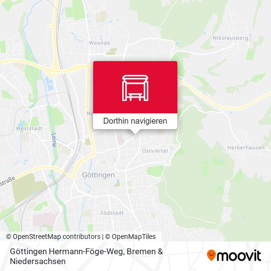 Göttingen Hermann-Föge-Weg Karte