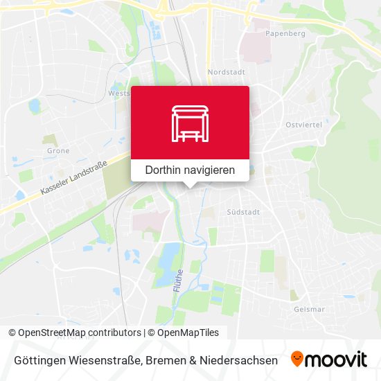Göttingen Wiesenstraße Karte