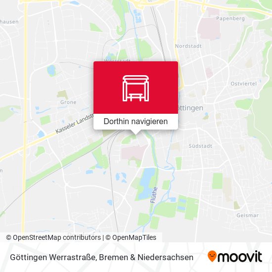 Göttingen Werrastraße Karte