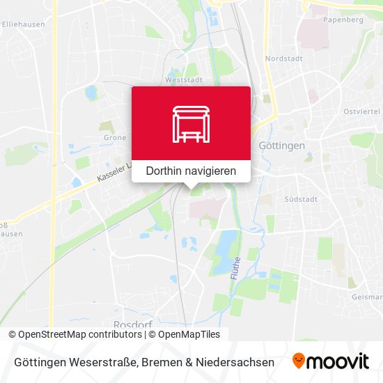 Göttingen Weserstraße Karte