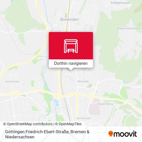 Göttingen Friedrich-Ebert-Straße Karte