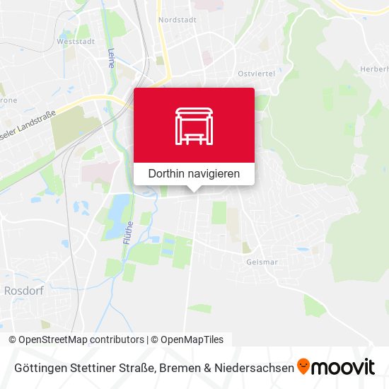 Göttingen Stettiner Straße Karte