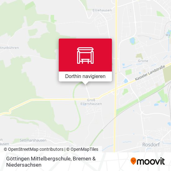 Göttingen Mittelbergschule Karte
