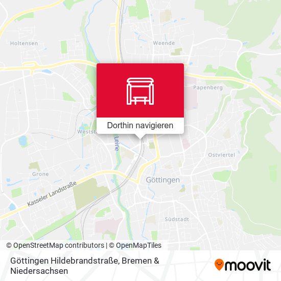 Göttingen Hildebrandstraße Karte