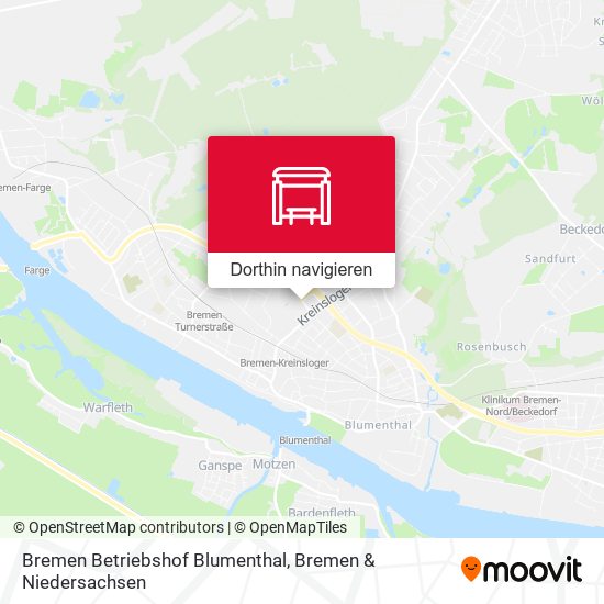 Bremen Betriebshof Blumenthal Karte