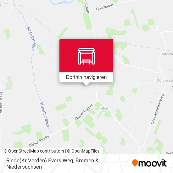 Riede(Kr Verden) Evers Weg Karte