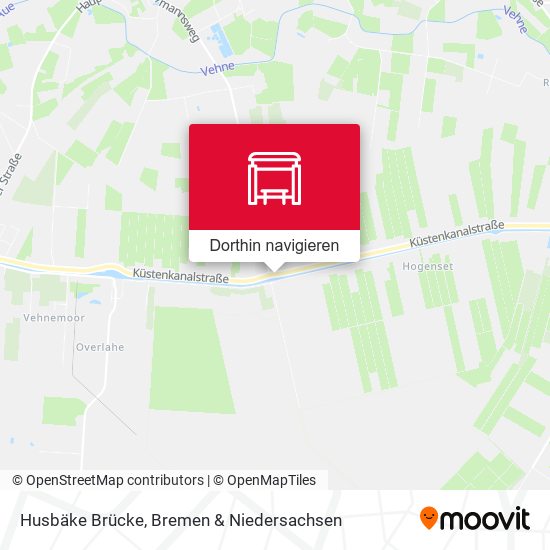 Husbäke Brücke Karte