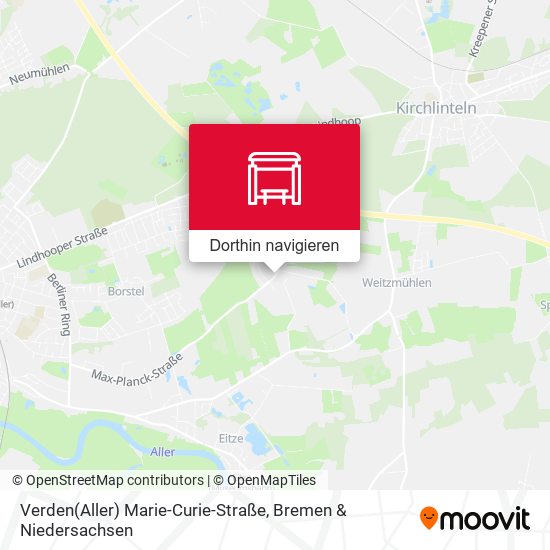 Verden(Aller) Marie-Curie-Straße Karte