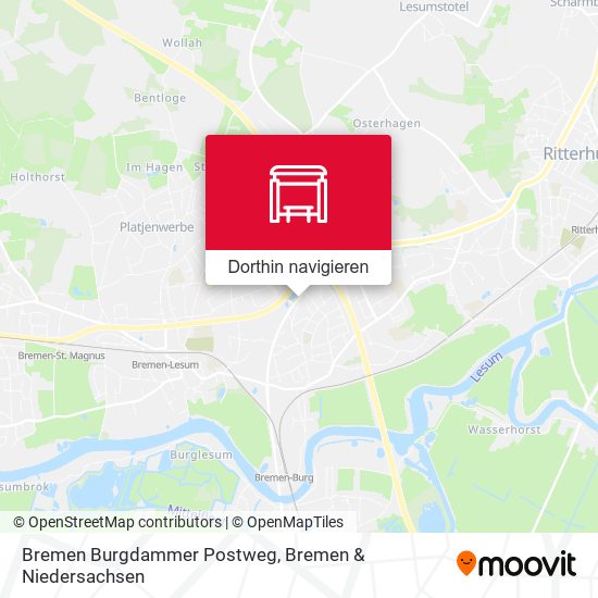 Bremen Burgdammer Postweg Karte