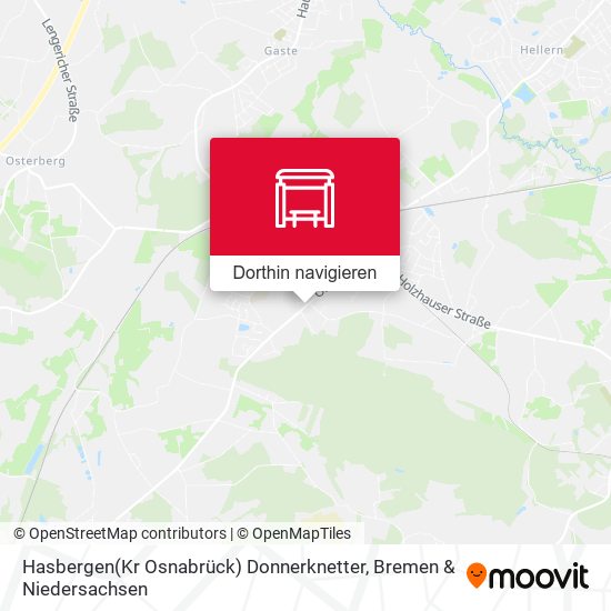 Hasbergen(Kr Osnabrück) Donnerknetter Karte