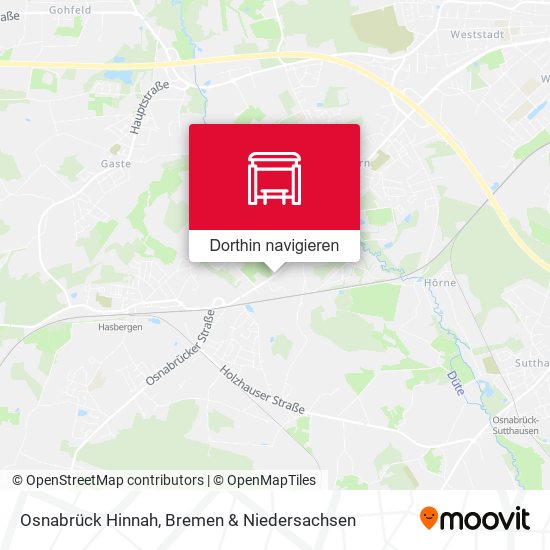 Osnabrück Hinnah Karte