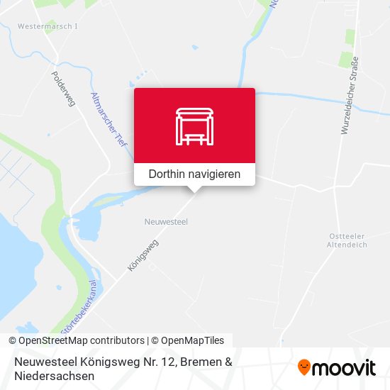 Neuwesteel Königsweg Nr. 12 Karte