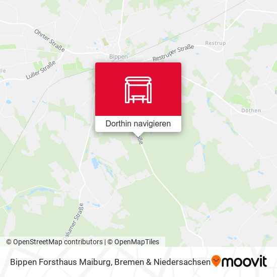 Bippen Forsthaus Maiburg Karte