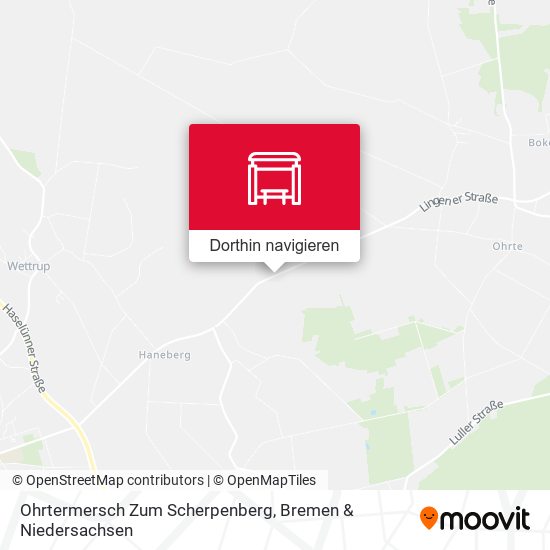 Ohrtermersch Zum Scherpenberg Karte