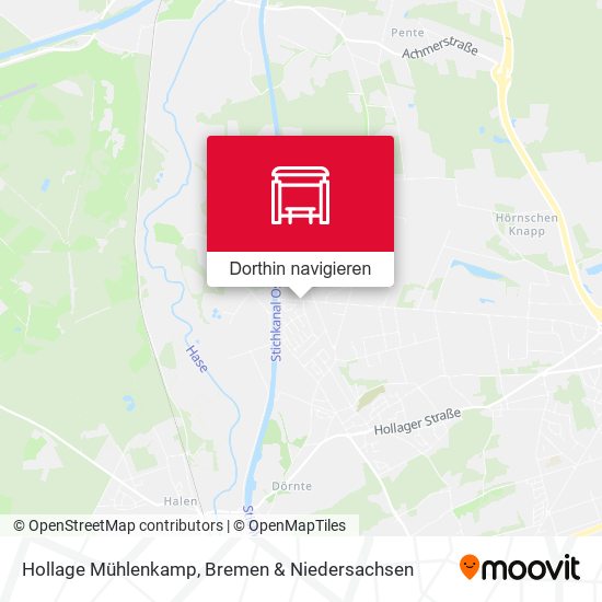 Hollage Mühlenkamp Karte